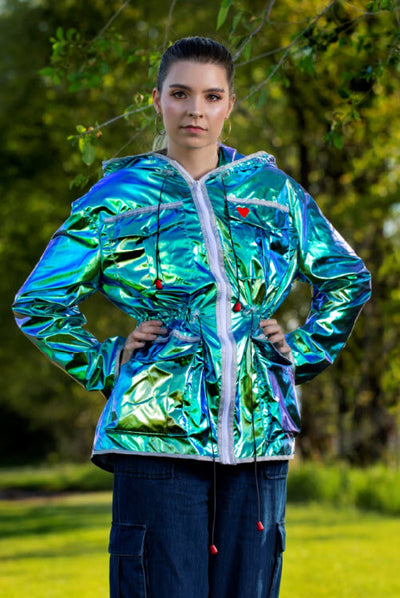Reflective Iridescent Fabric Is The Trend......