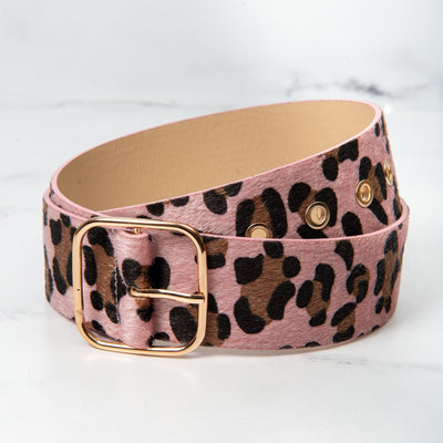 Pink Cheetah Belt