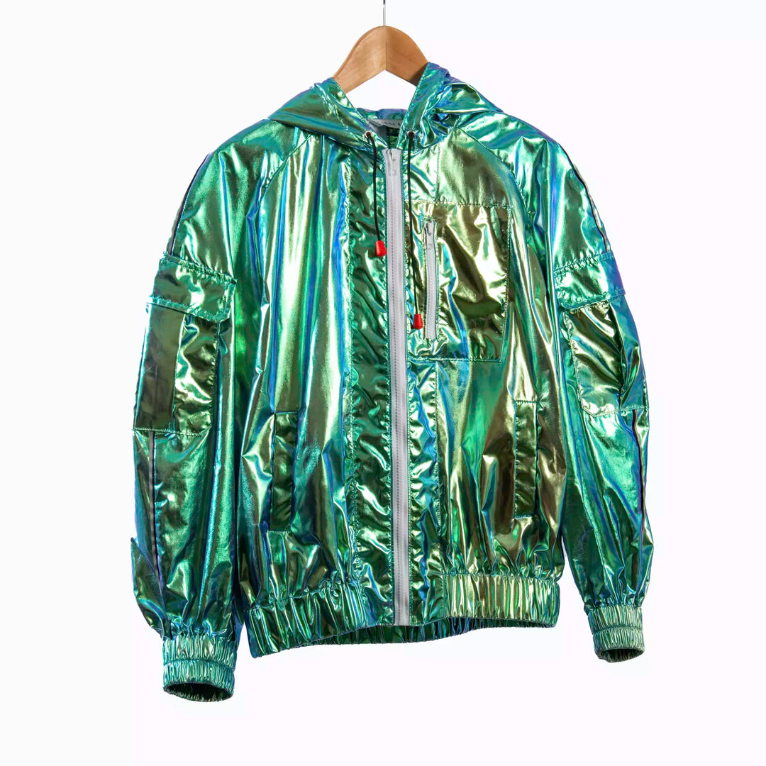Iridescent Mint Julep Bomber Jacket – Anna Rewick