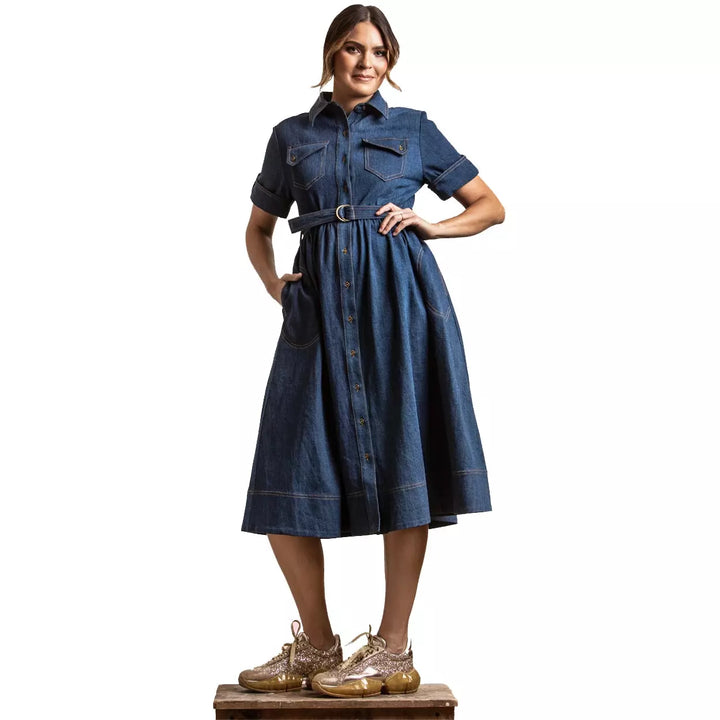 Denim Delight: The Perfect Iconic Shirt Dress for Fashionistas 12